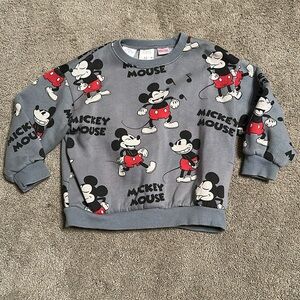 Zara Mickey Mouse Crewneck